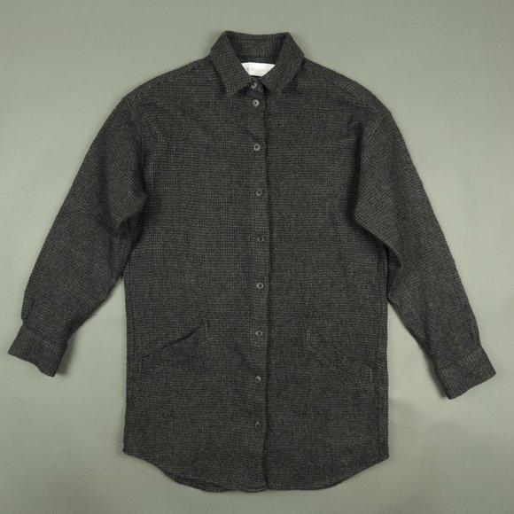 Iro Cachaum Button Up Flannel Dress Size 38 - Picture 2 of 4